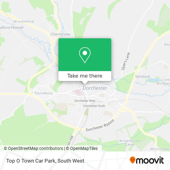 Top O Town Car Park map
