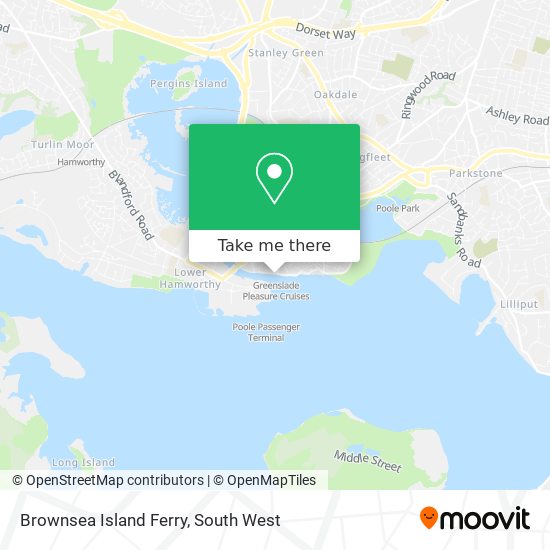 Brownsea Island Ferry map