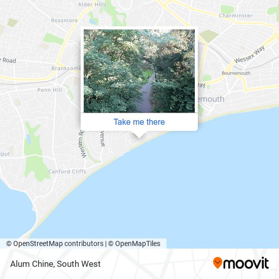 Alum Chine map