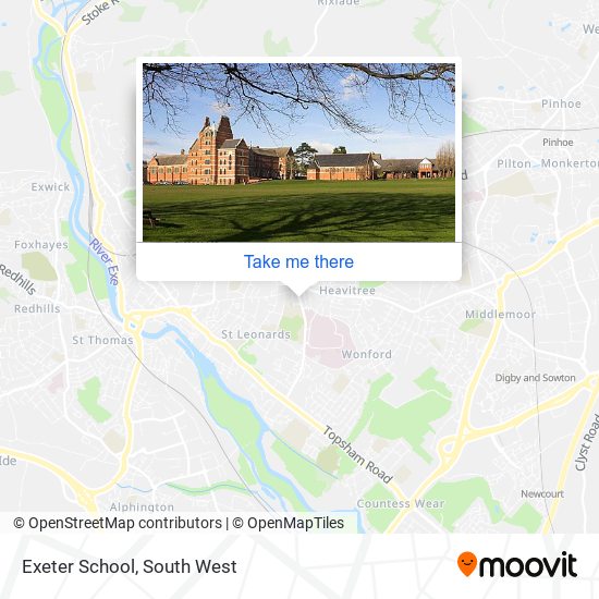 Exeter School map