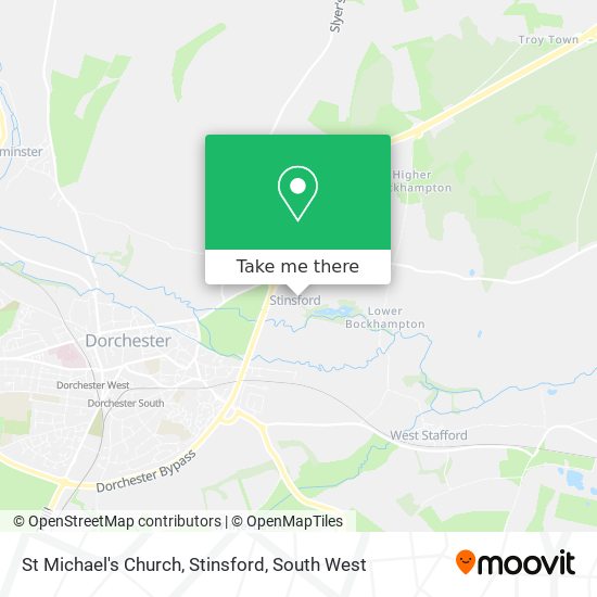 St Michael's Church, Stinsford map