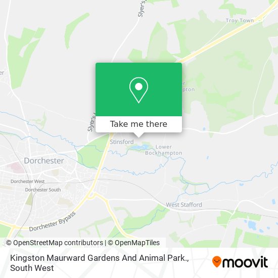 Kingston Maurward Gardens And Animal Park. map