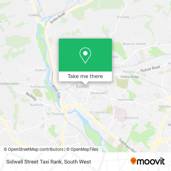 Sidwell Street Taxi Rank map