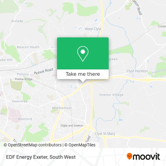 EDF Energy Exeter map