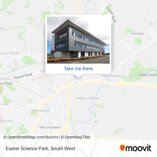 Exeter Science Park map