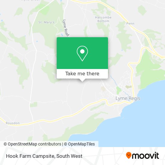 Hook Farm Campsite map