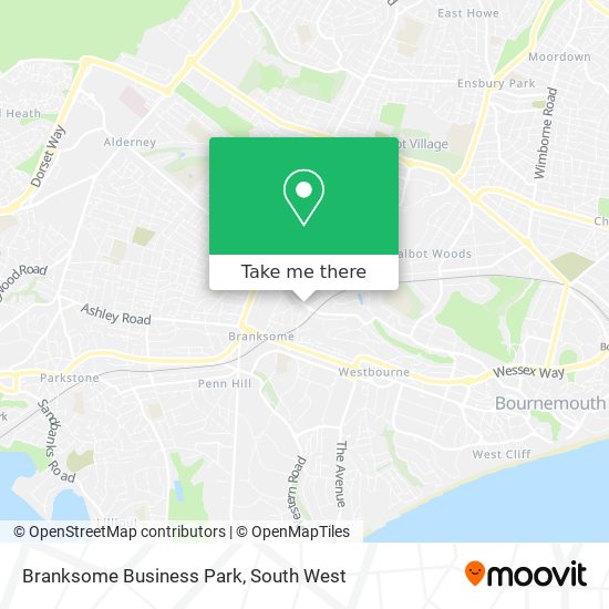Branksome Business Park map