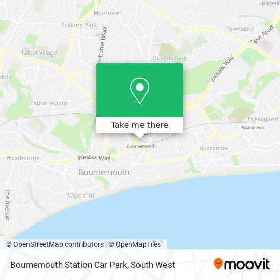 Bournemouth Station Car Park map