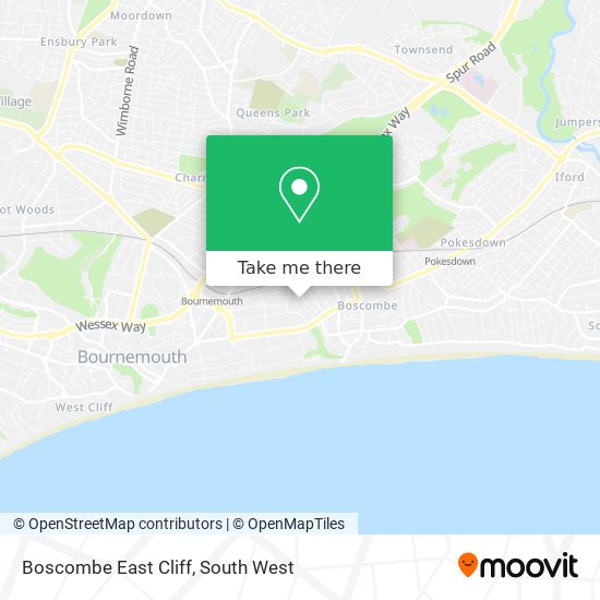 Boscombe East Cliff map