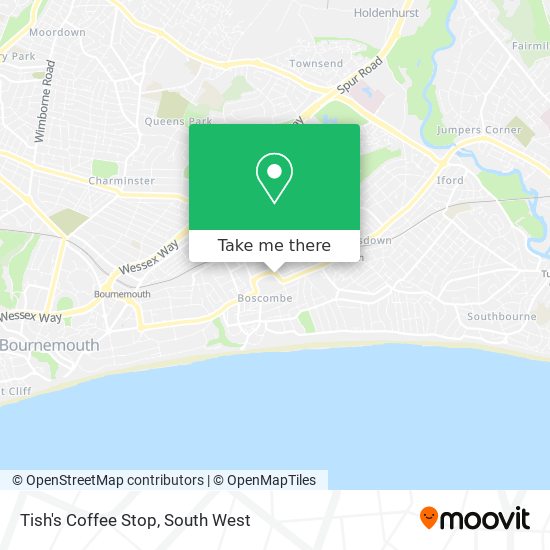 Tish's Coffee Stop map