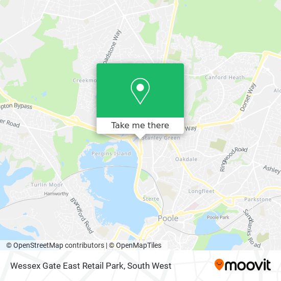 Wessex Gate East Retail Park map