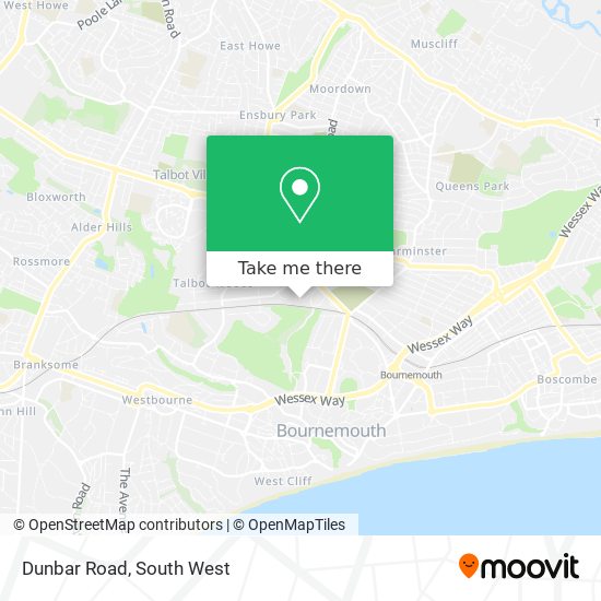 Dunbar Road map