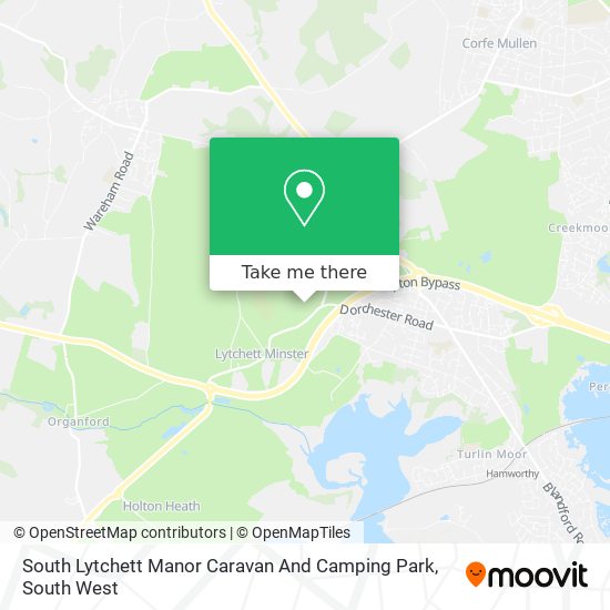 South Lytchett Manor Caravan And Camping Park map