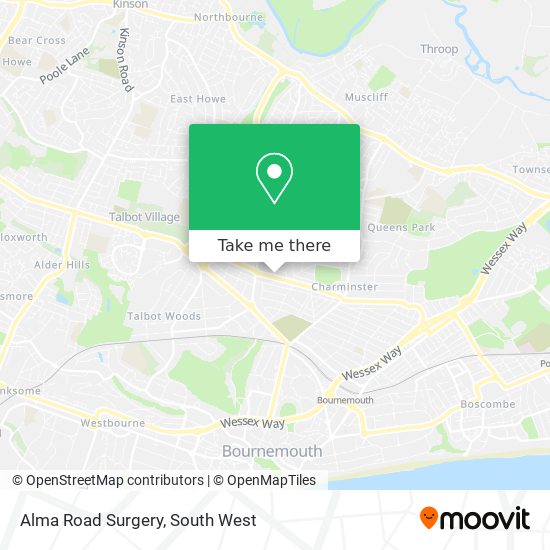Alma Road Surgery map