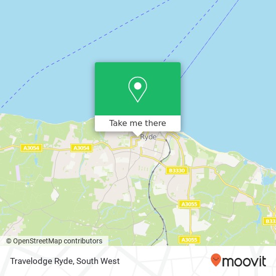 Travelodge Ryde map