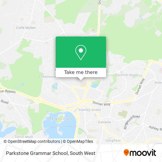 Parkstone Grammar School map