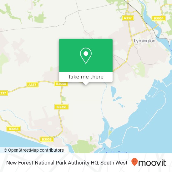 New Forest National Park Authority HQ map