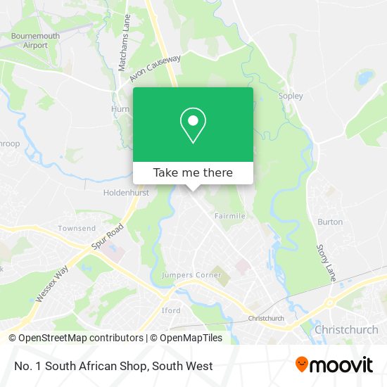 No. 1 South African Shop map