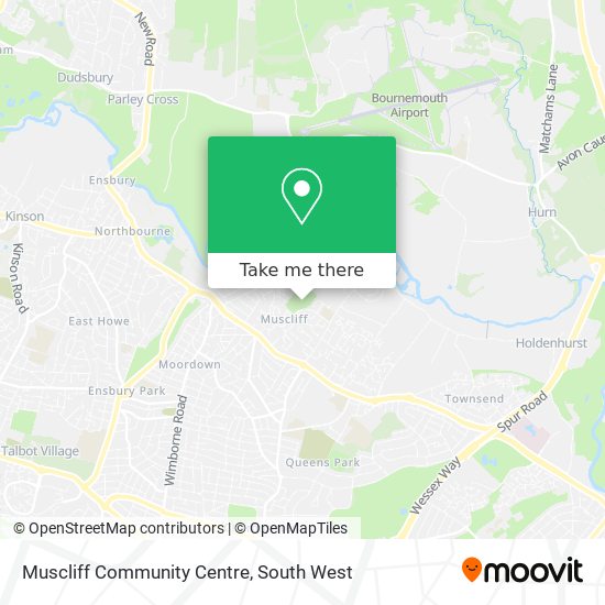 Muscliff Community Centre map