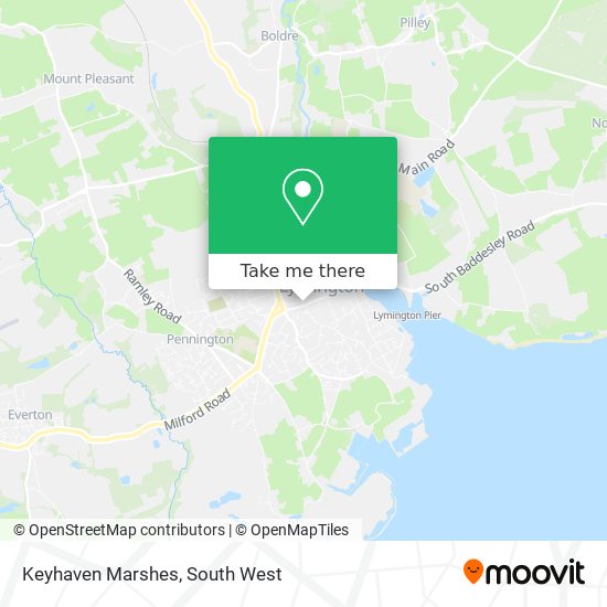 Keyhaven Marshes map