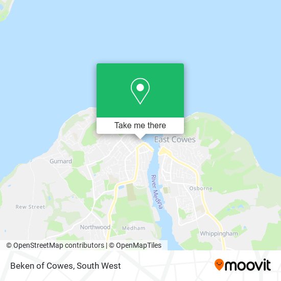 Beken of Cowes map