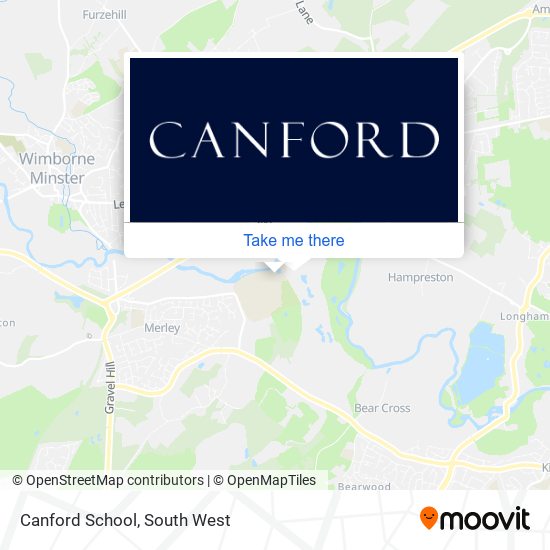 Canford School map