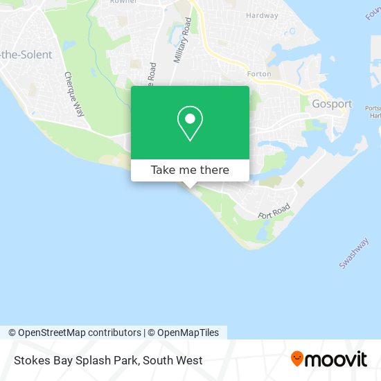 Stokes Bay Splash Park map