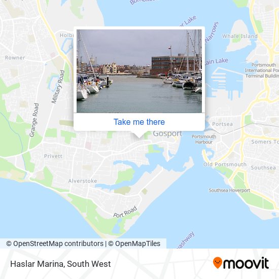 Haslar Marina map