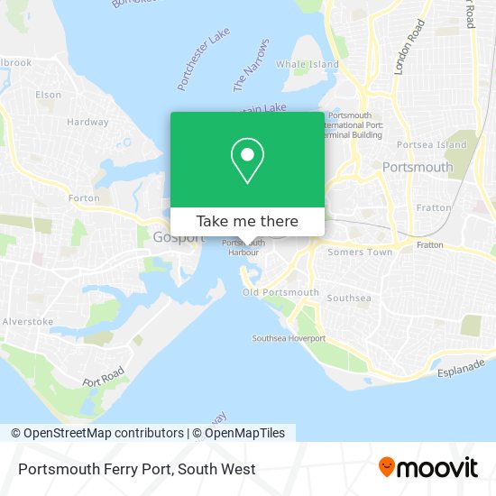 Portsmouth Ferry Port map