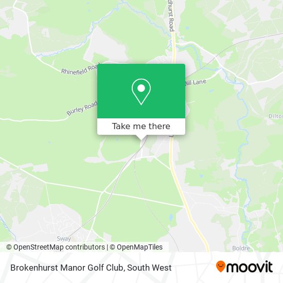Brokenhurst Manor Golf Club map