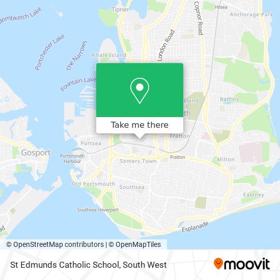 St Edmunds Catholic School map