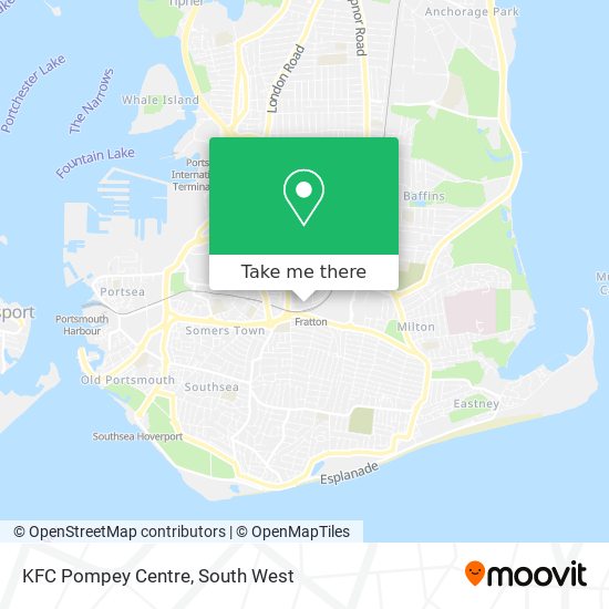 KFC Pompey Centre map