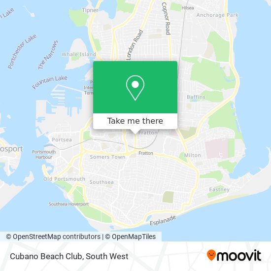 Cubano Beach Club map