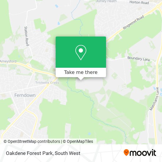 Oakdene Forest Park map