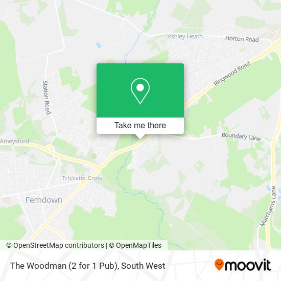 The Woodman (2 for 1 Pub) map