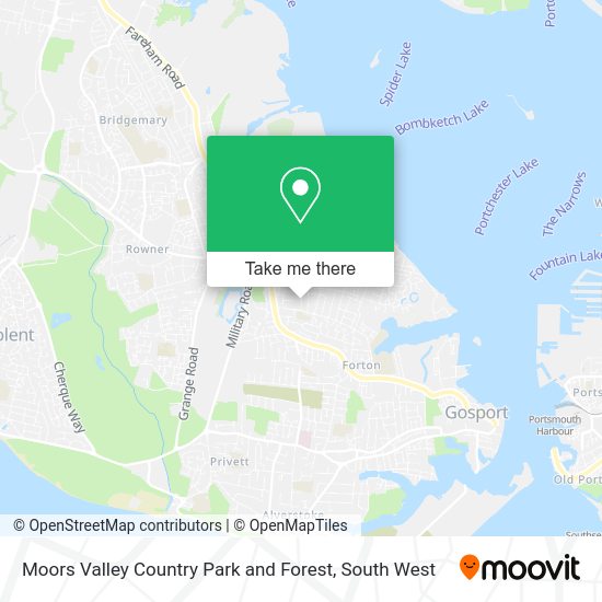 How to get to Moors Valley Country Park and Forest in Gosport by bus or