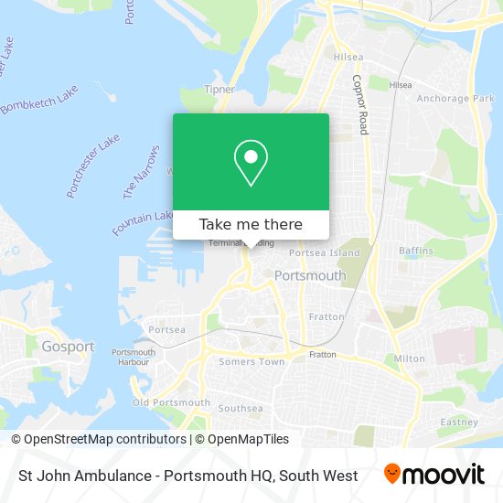 St John Ambulance - Portsmouth HQ map