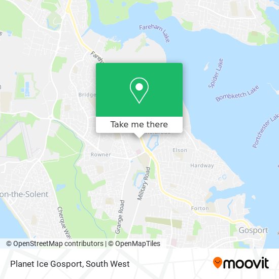 Planet Ice Gosport map