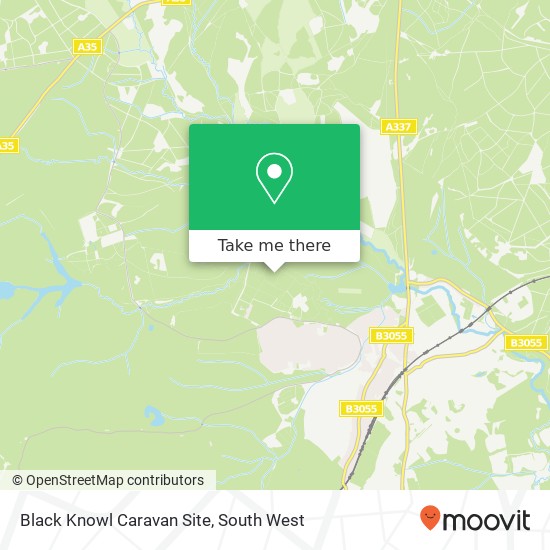 Black Knowl Caravan Site map