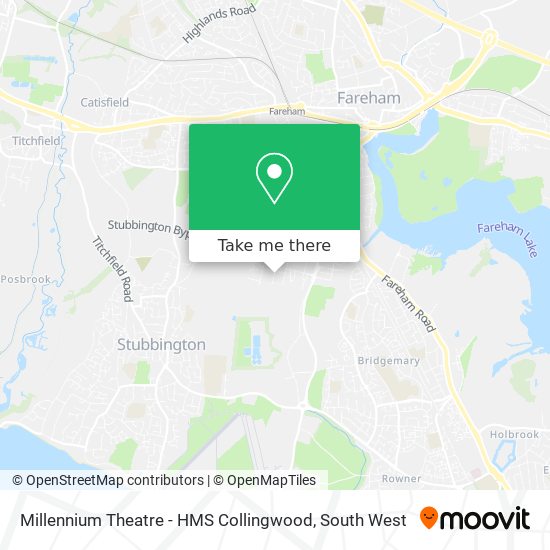 Millennium Theatre - HMS Collingwood map