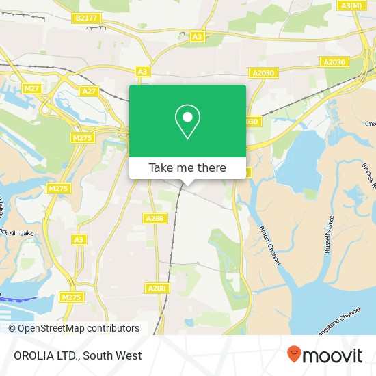 OROLIA LTD. map