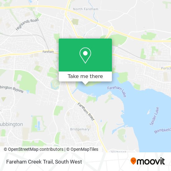 Fareham Creek Trail map