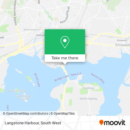 Langstone Harbour map