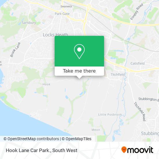 Hook Lane Car Park. map