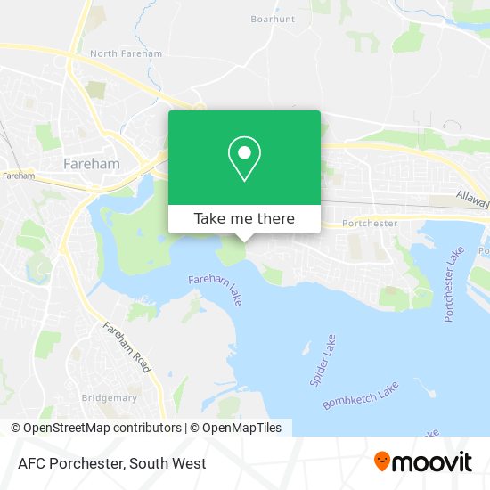 AFC Porchester map