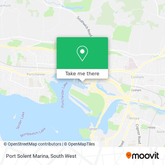Port Solent Marina map
