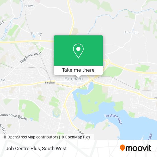 Job Centre Plus map