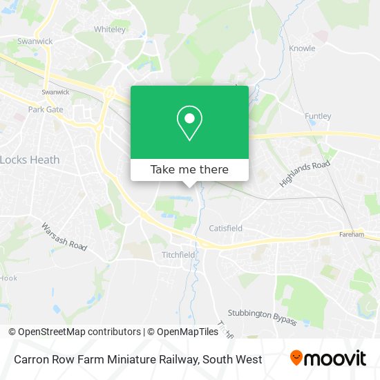 Carron Row Farm Miniature Railway map