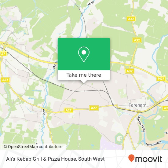 Ali's Kebab Grill & Pizza House map