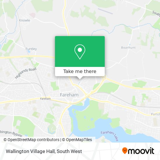 Wallington Village Hall map